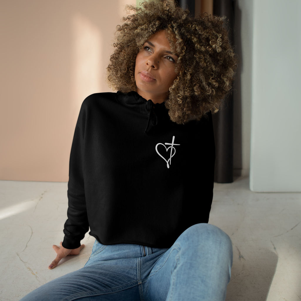 Faith Crop Front & Back Hoodie