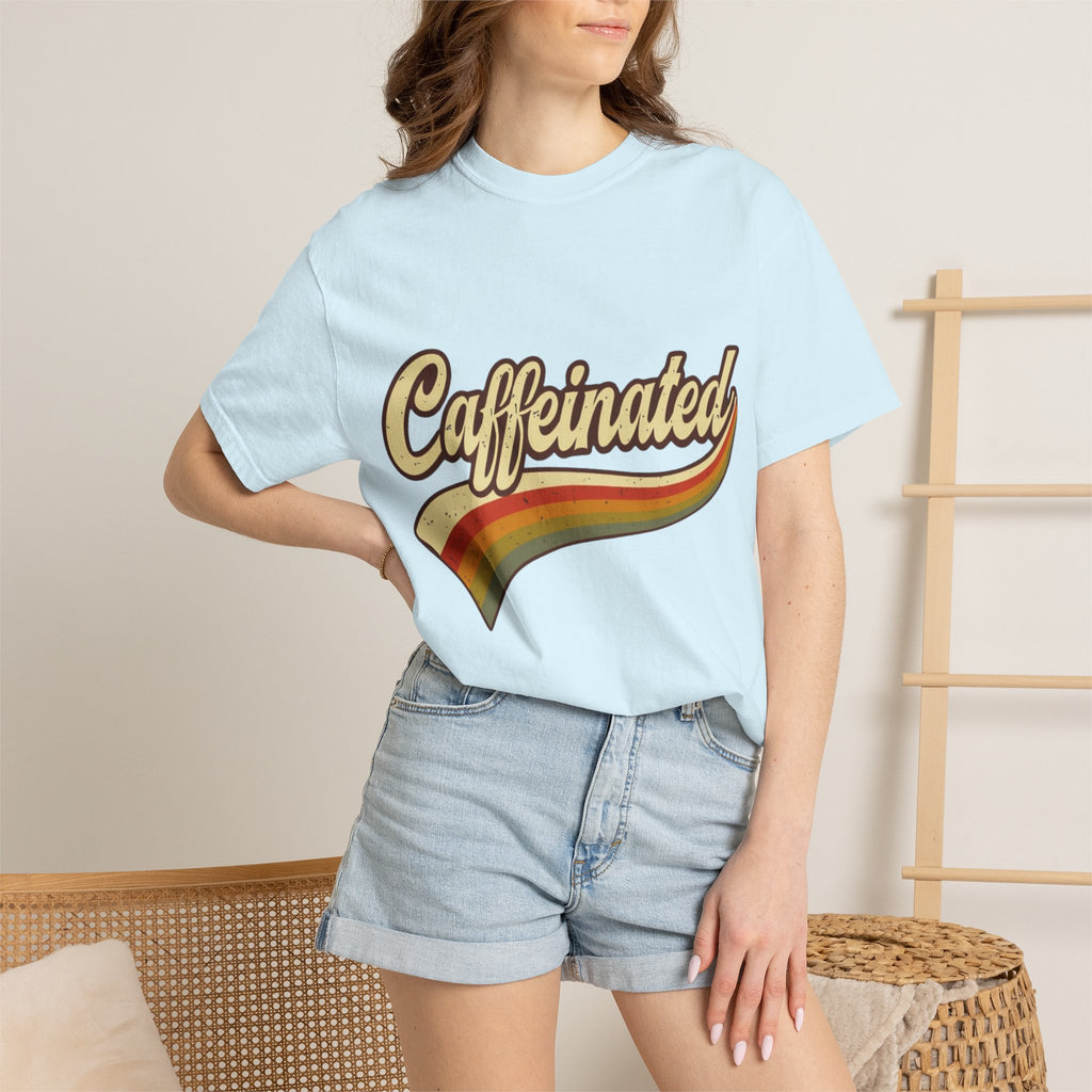 Caffeinated Retro Rainbow T-Shirt