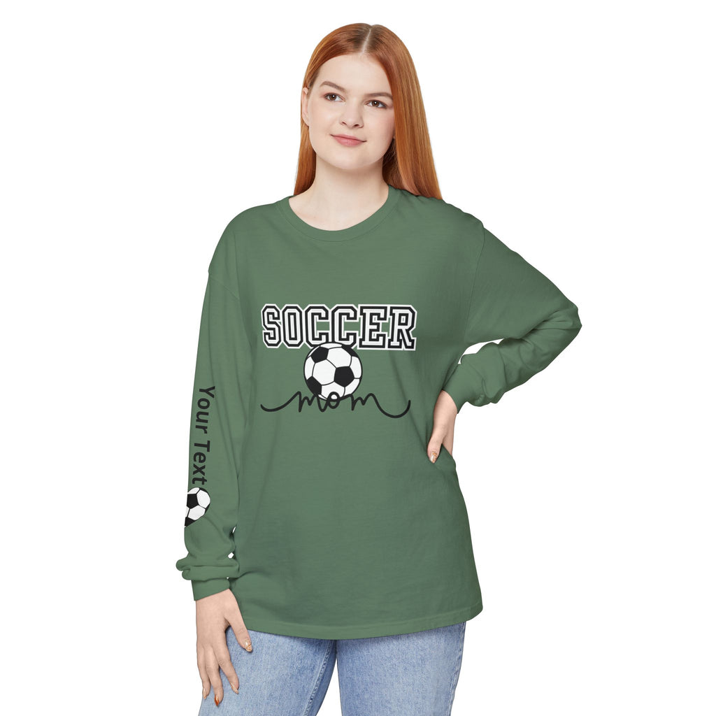 Personalized Soccer Mom Long Sleeve T-Shirt