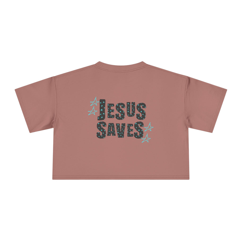 Jesus Saves Women's Crop Tee