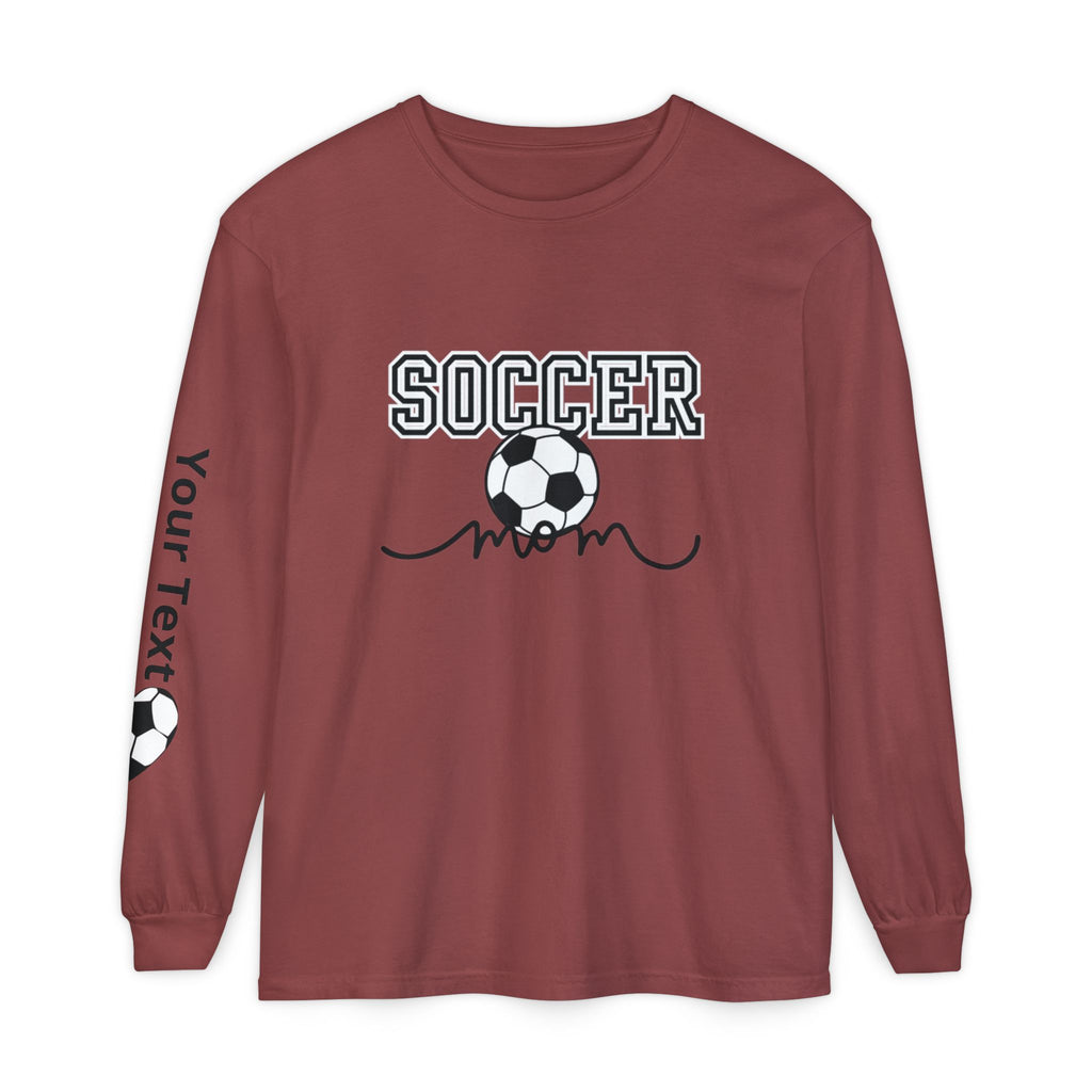 Personalized Soccer Mom Long Sleeve T-Shirt