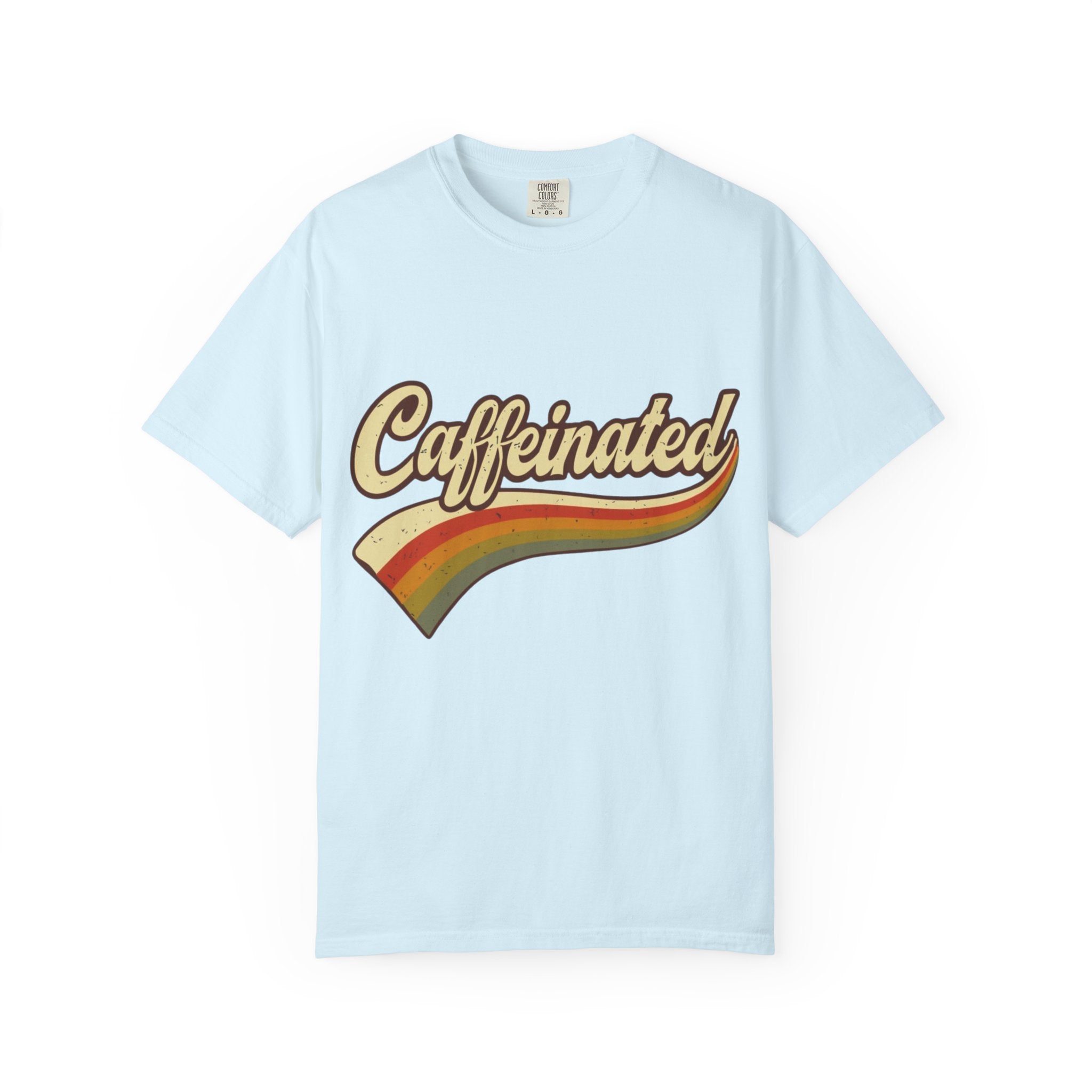 Caffeinated Retro Rainbow T-Shirt