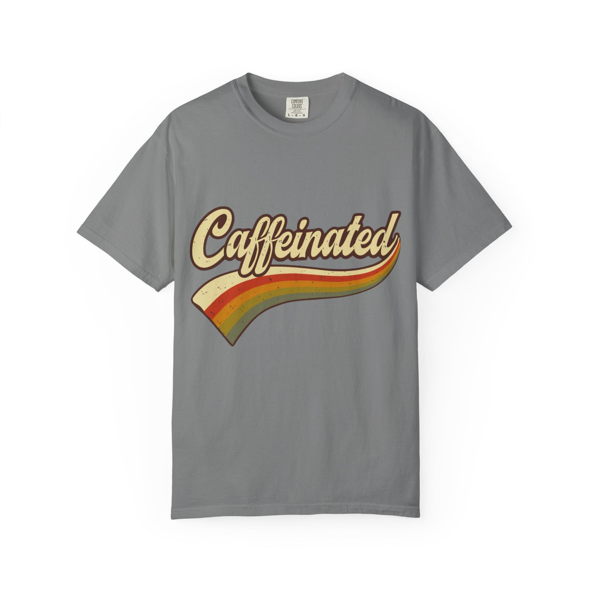 Caffeinated Retro Rainbow T-Shirt