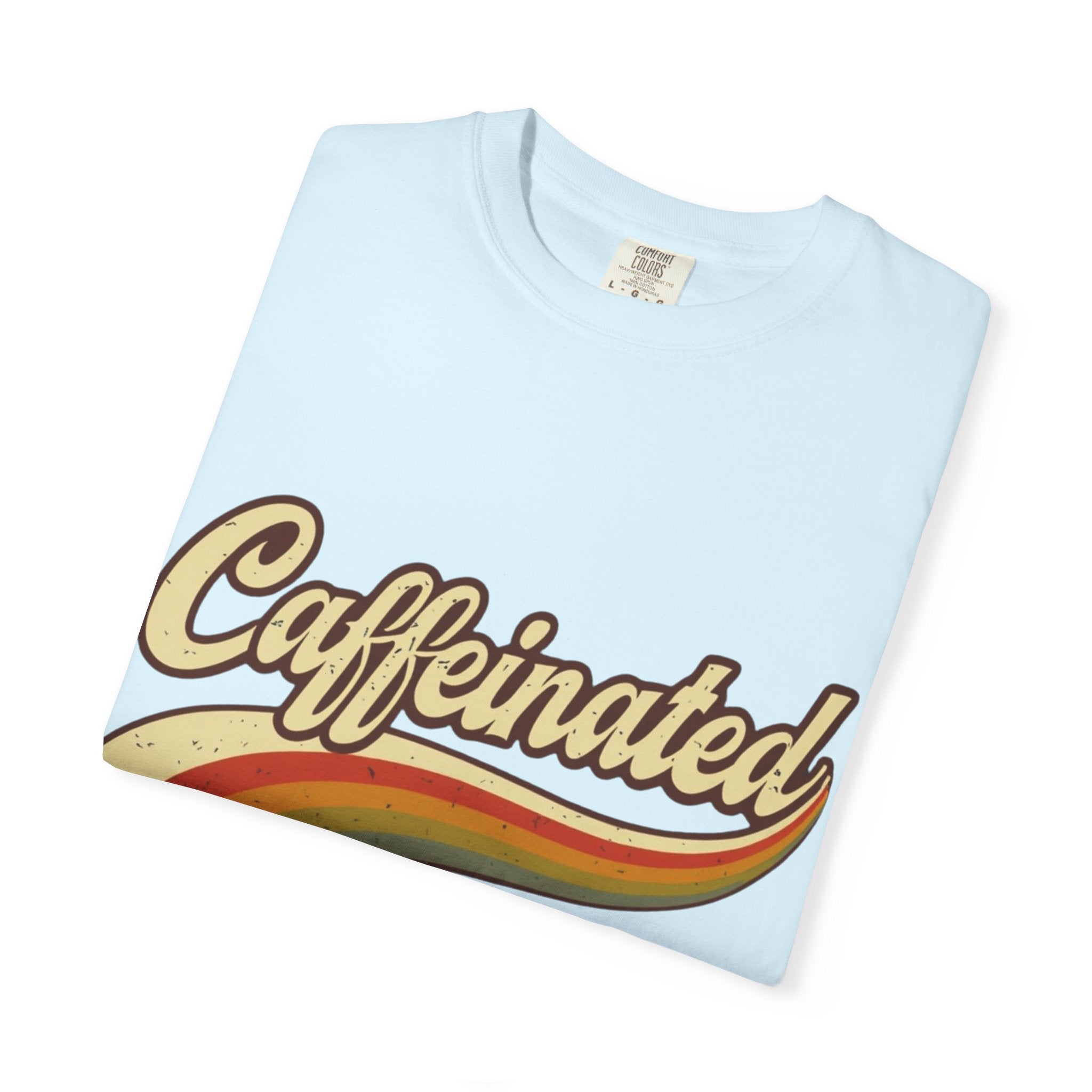 Caffeinated Retro Rainbow T-Shirt