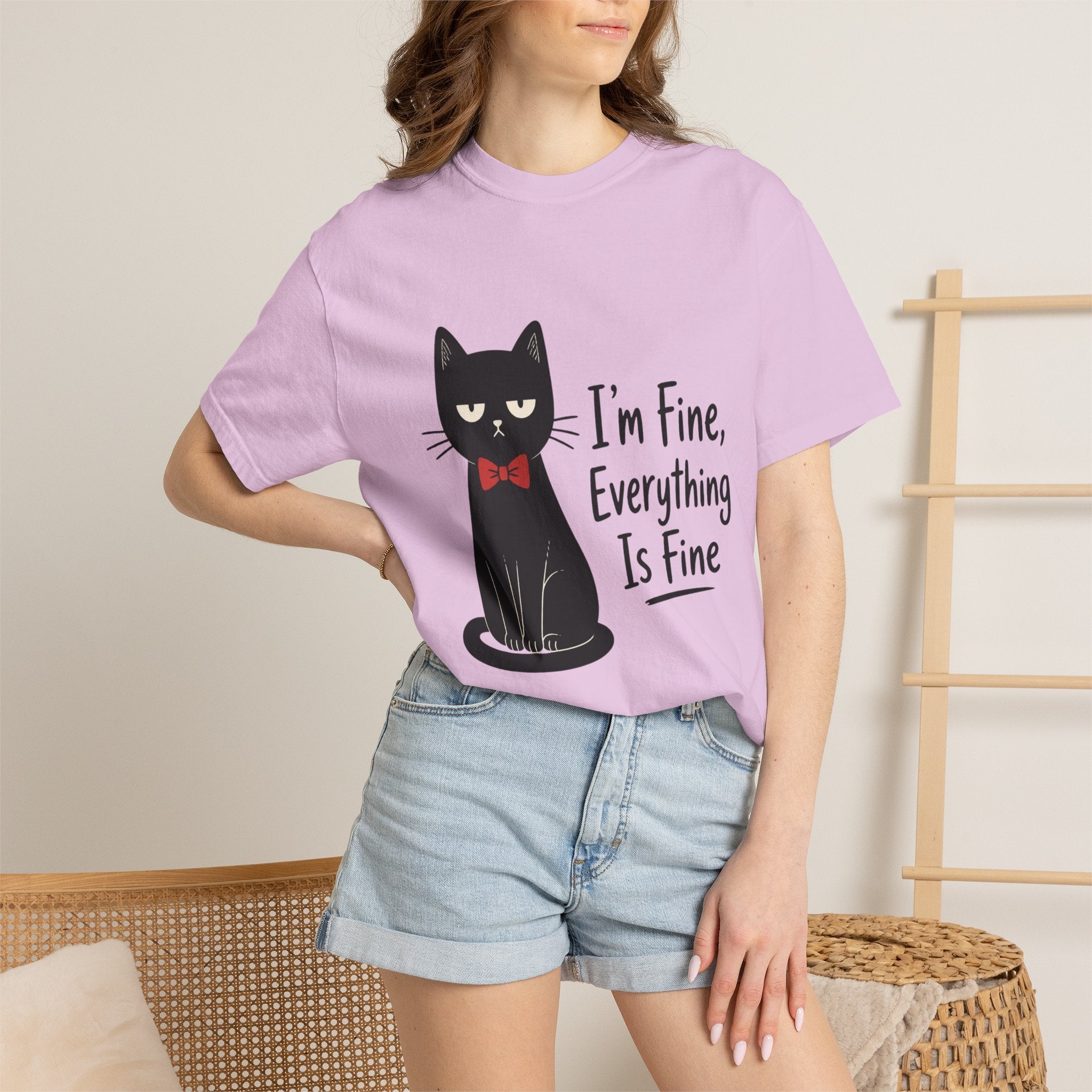 I'm Fine Everything Is Fine Cat T-Shirt