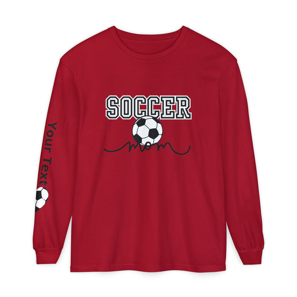 Personalized Soccer Mom Long Sleeve T-Shirt