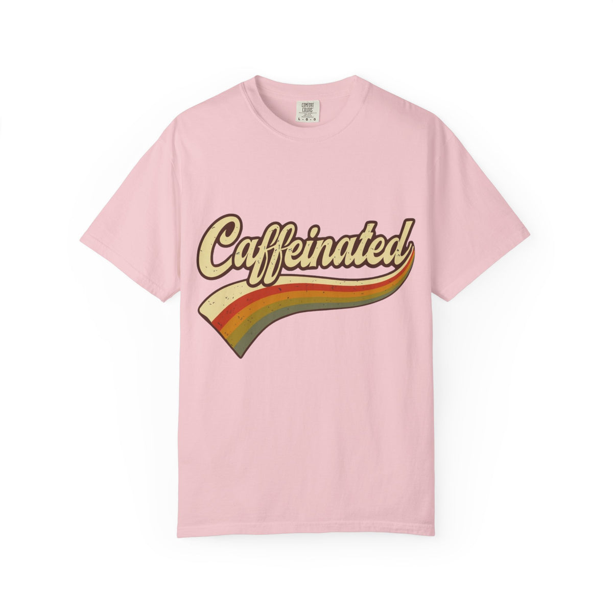 Caffeinated Retro Rainbow T-Shirt