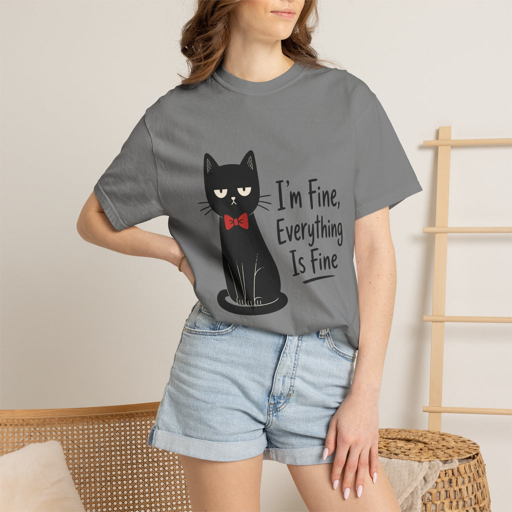 I'm Fine Everything Is Fine Cat T-Shirt
