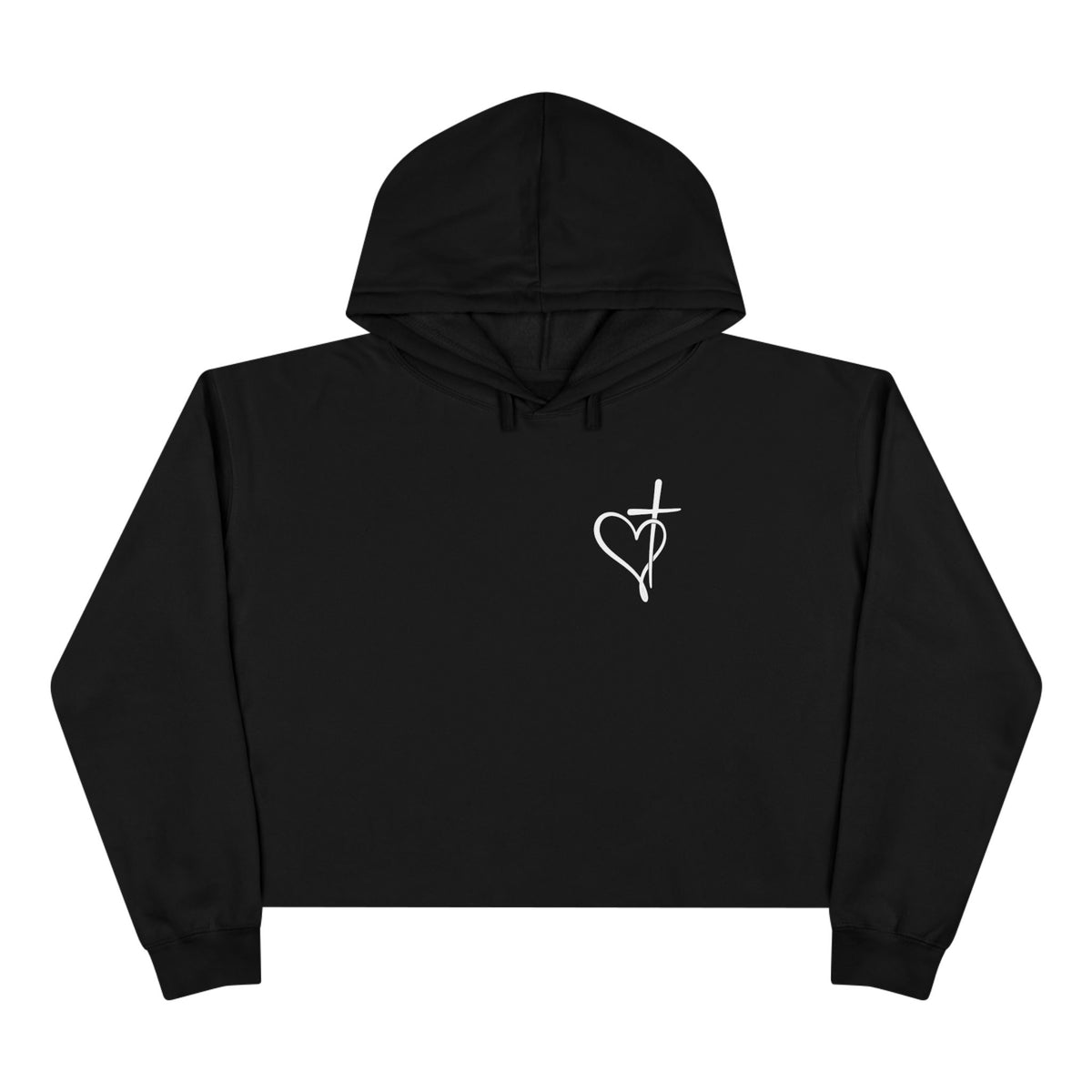 Faith Crop Front & Back Hoodie