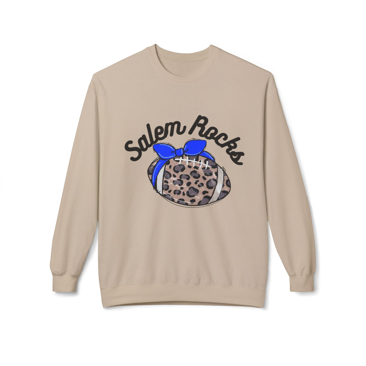 Salem Rocks Football Crewneck Sweatshirt, Unisex Fleece Pullover, Comfortable Streetwear