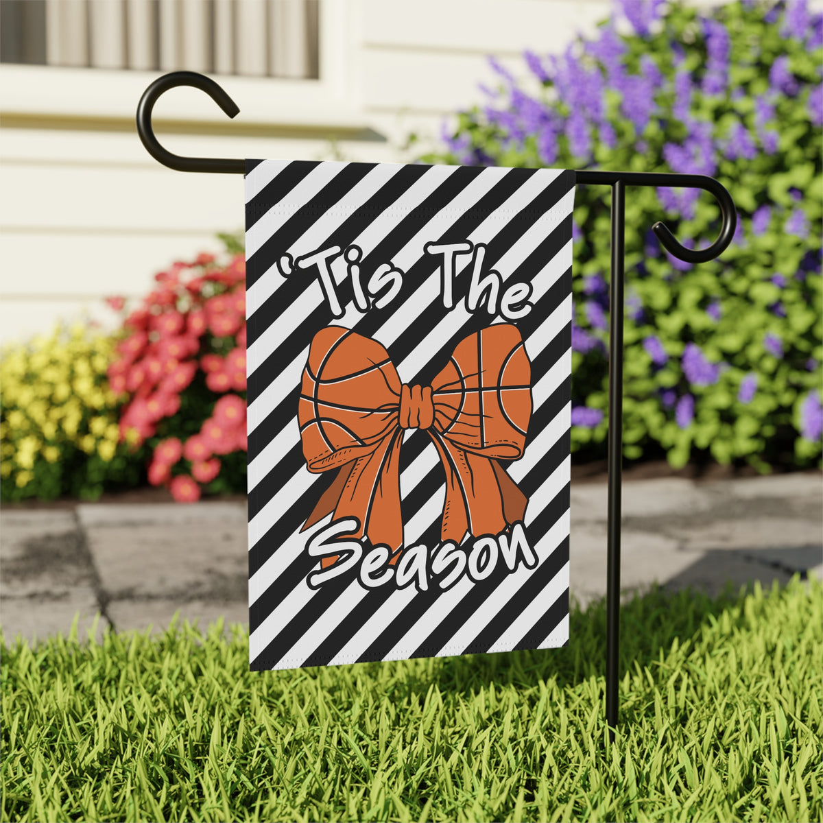 'Tis The Season Garden Flag — Basketball