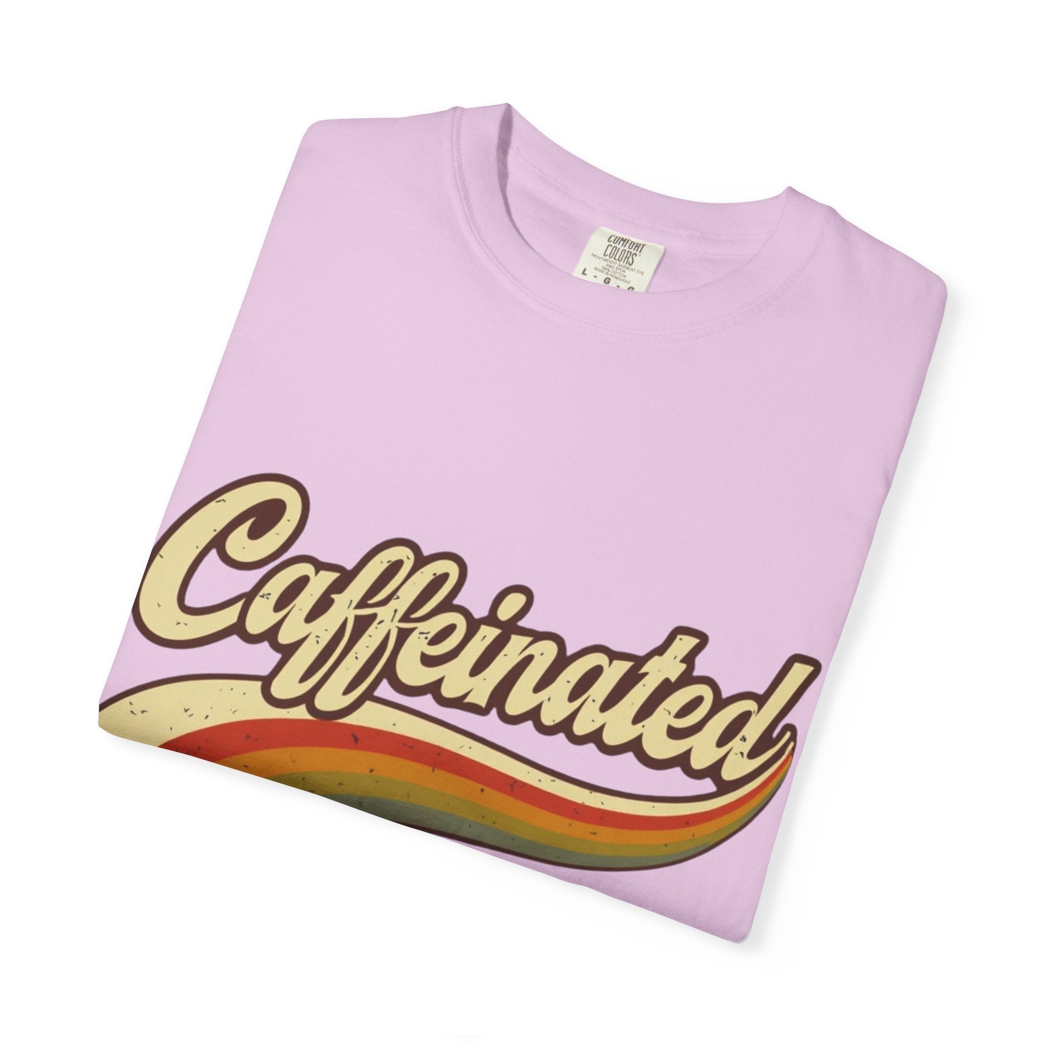 Caffeinated Retro Rainbow T-Shirt