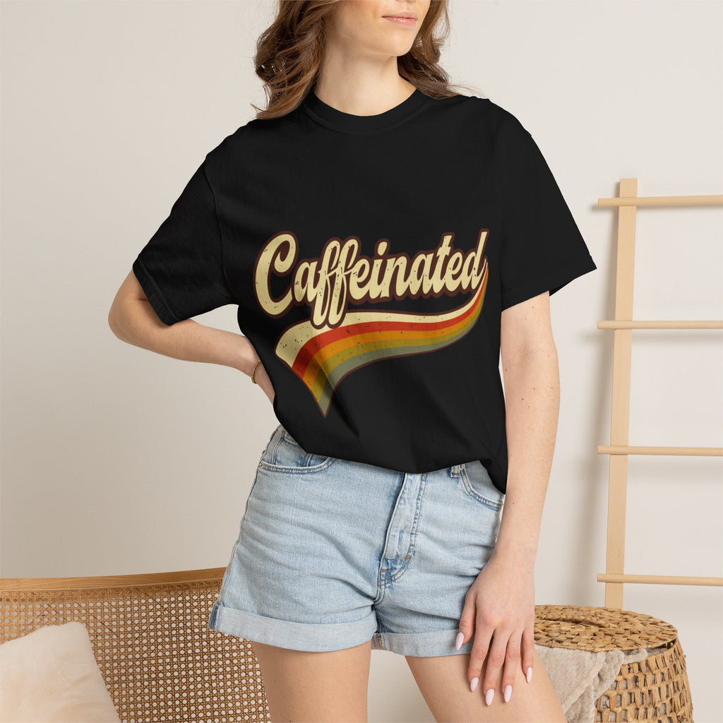 Caffeinated Retro Rainbow T-Shirt