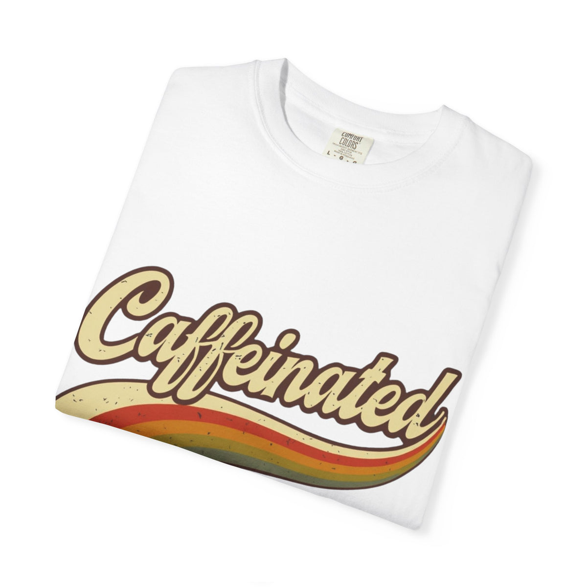 Caffeinated Retro Rainbow T-Shirt
