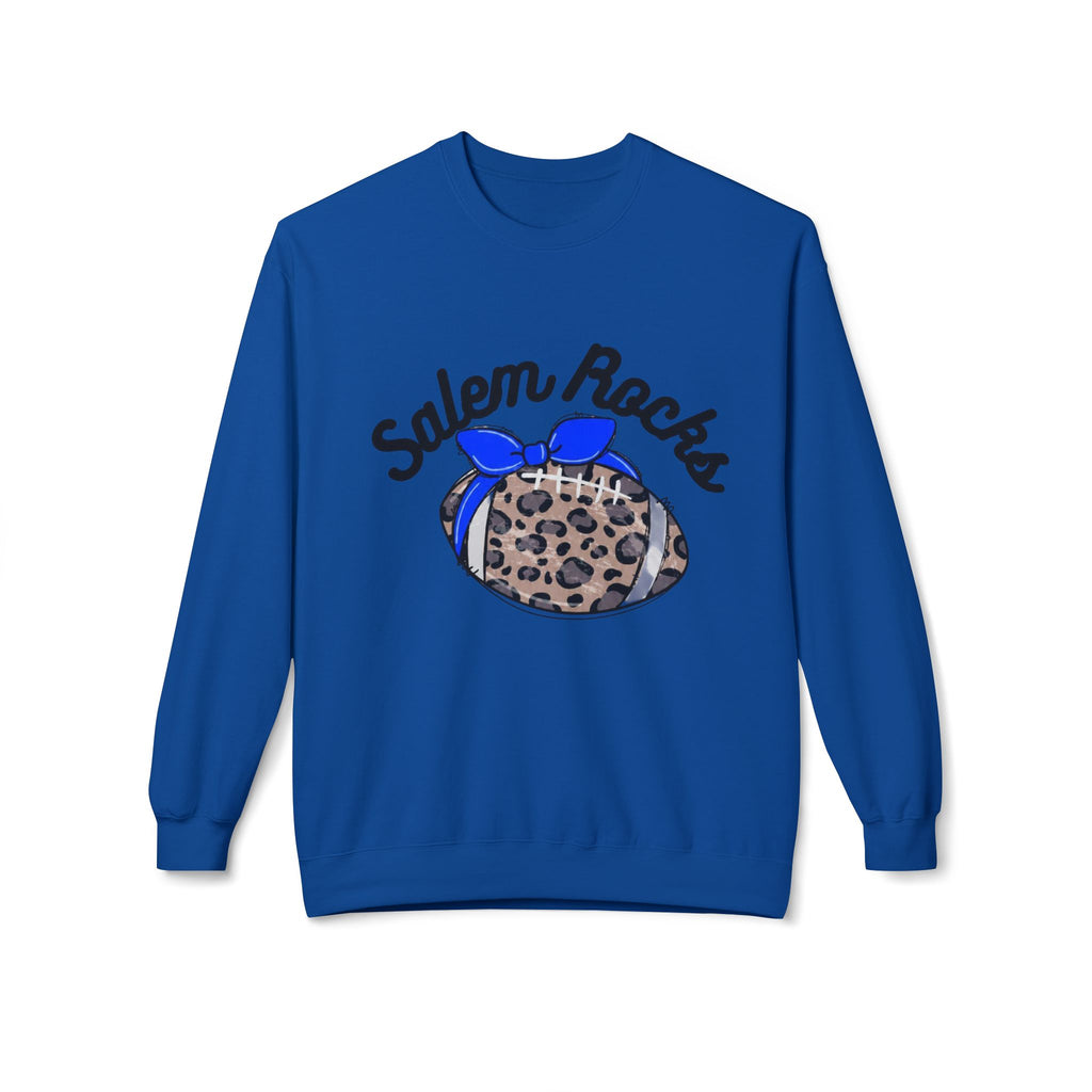 Salem Rocks Football Crewneck Sweatshirt, Unisex Fleece Pullover, Comfortable Streetwear