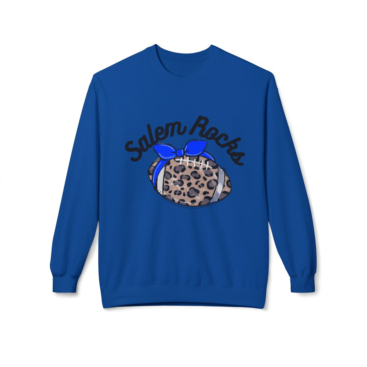 Salem Rocks Football Crewneck Sweatshirt, Unisex Fleece Pullover, Comfortable Streetwear