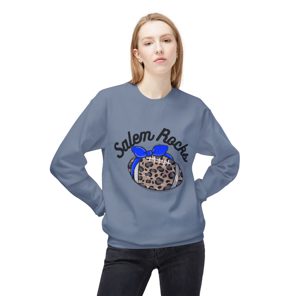 Salem Rocks Football Crewneck Sweatshirt, Unisex Fleece Pullover, Comfortable Streetwear