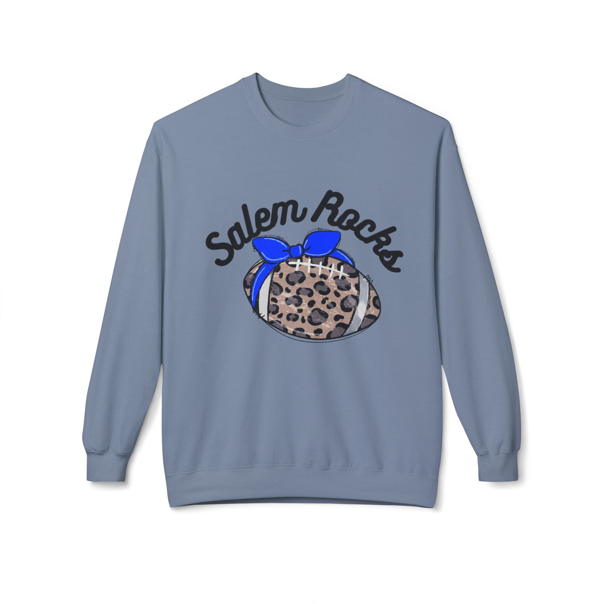 Salem Rocks Football Crewneck Sweatshirt, Unisex Fleece Pullover, Comfortable Streetwear