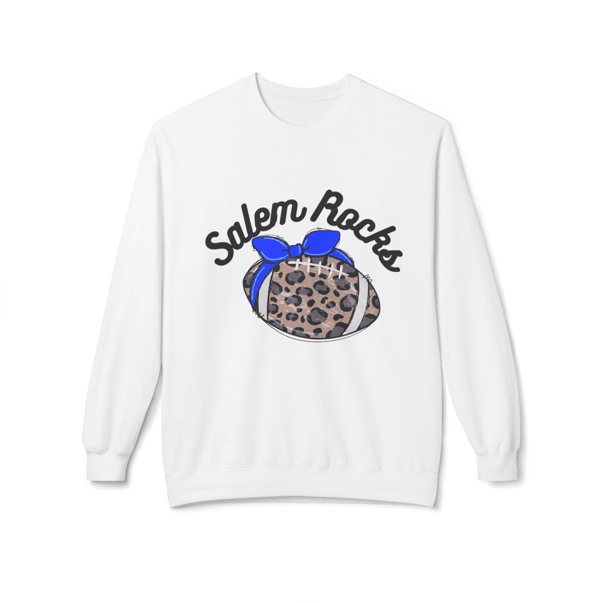 Salem Rocks Football Crewneck Sweatshirt, Unisex Fleece Pullover, Comfortable Streetwear