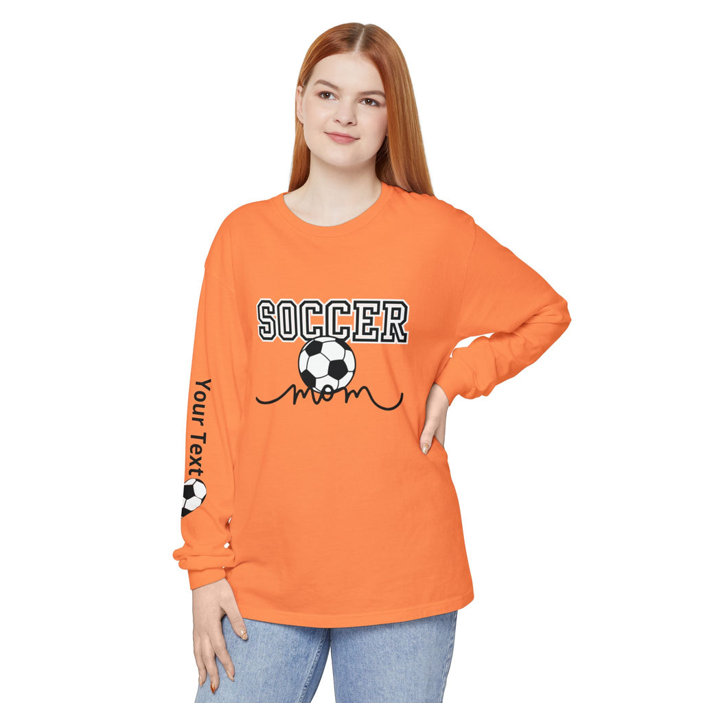 Personalized Soccer Mom Long Sleeve T-Shirt
