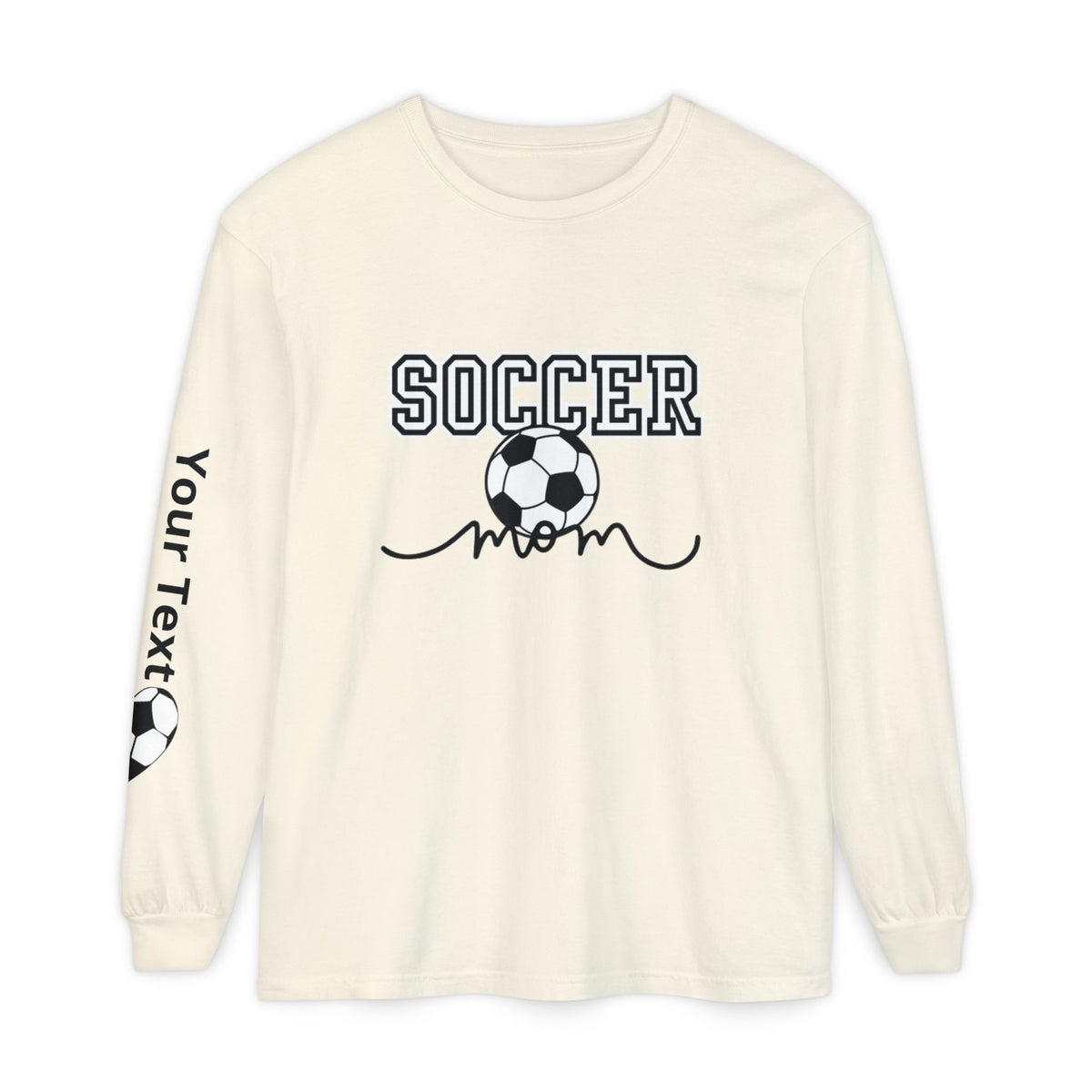 Personalized Soccer Mom Long Sleeve T-Shirt