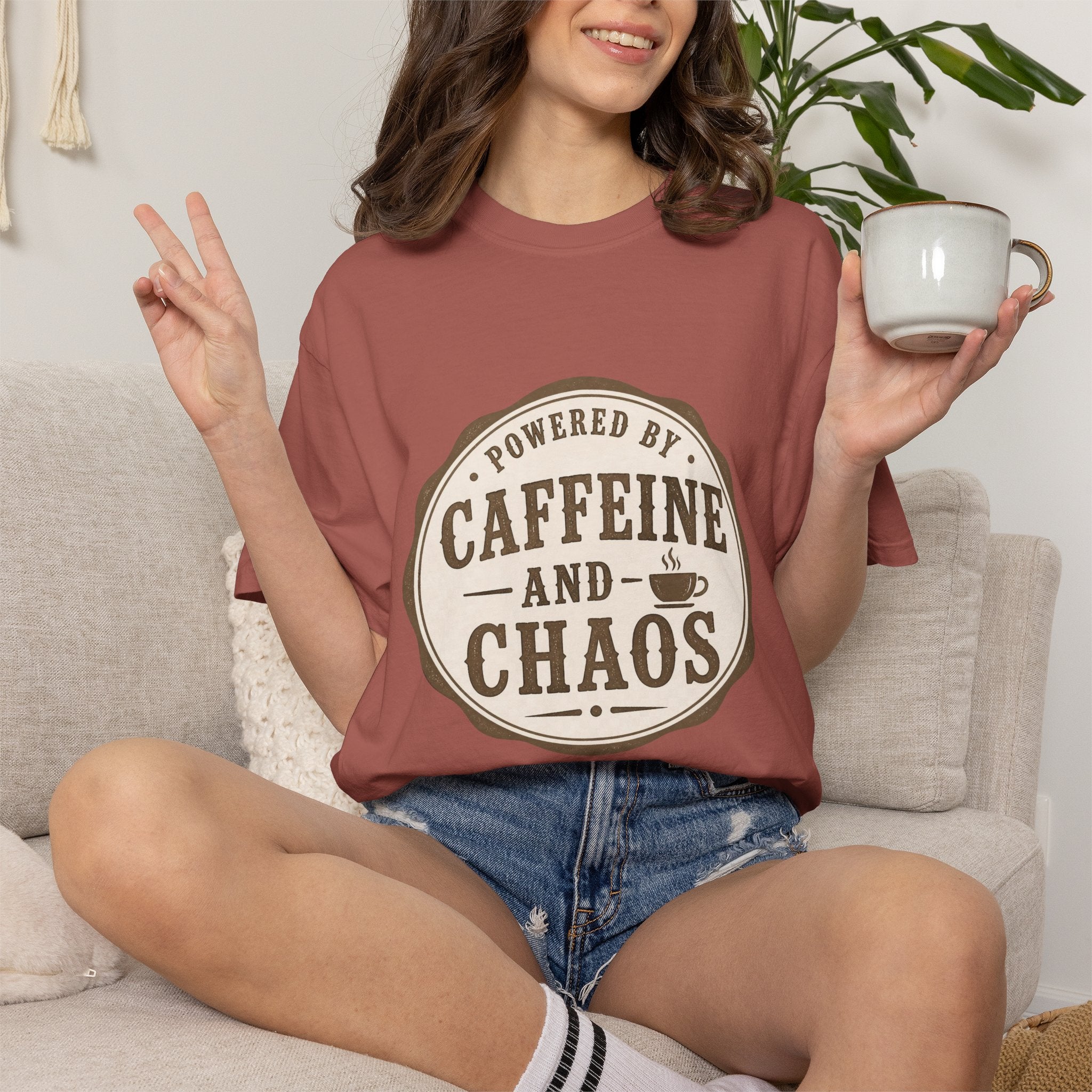 Caffeine and Chaos T-Shirt