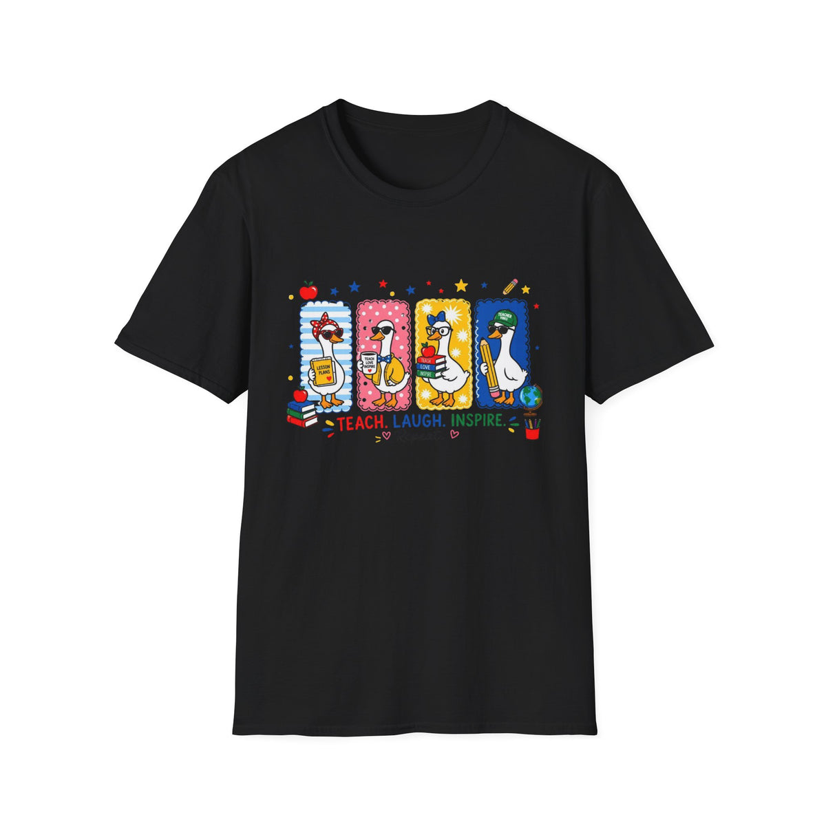 Teacher Ducks Graphic T-Shirt