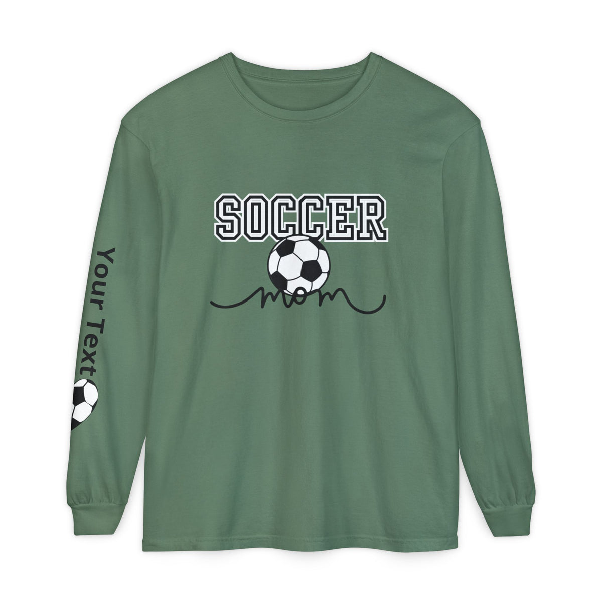 Personalized Soccer Mom Long Sleeve T-Shirt