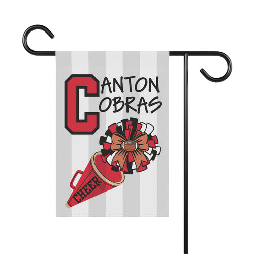 Canton Cobras Cheer Garden Flag - School Spirit Yard Banner