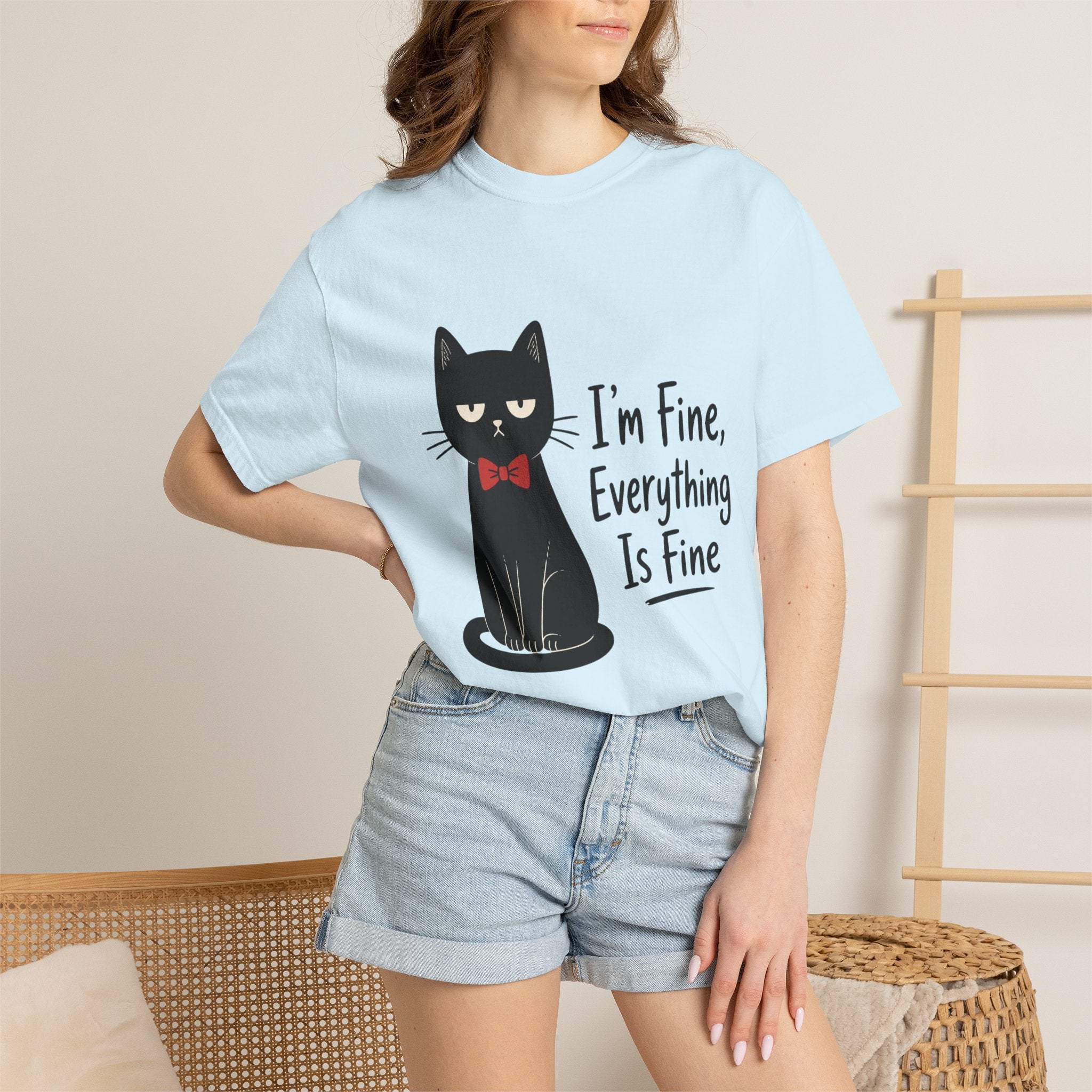 I'm Fine Everything Is Fine Cat T-Shirt