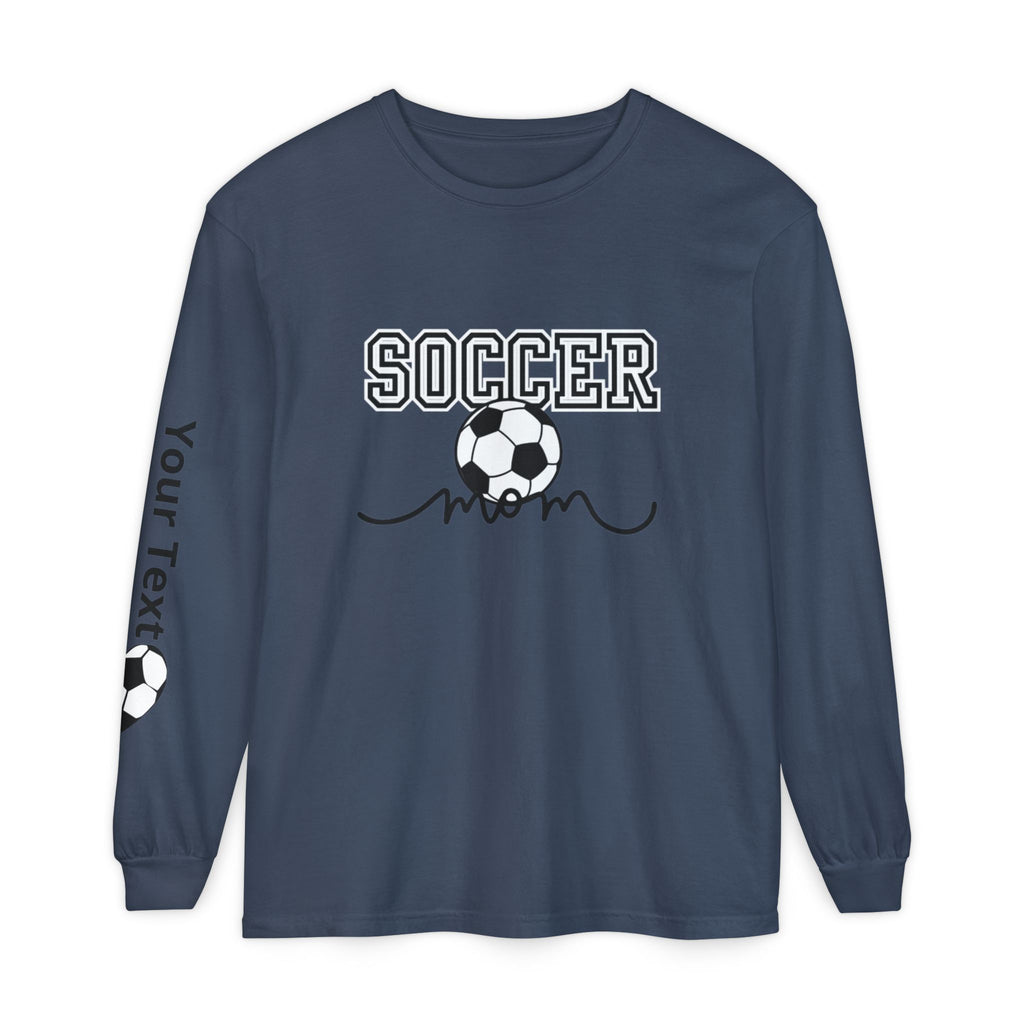 Personalized Soccer Mom Long Sleeve T-Shirt