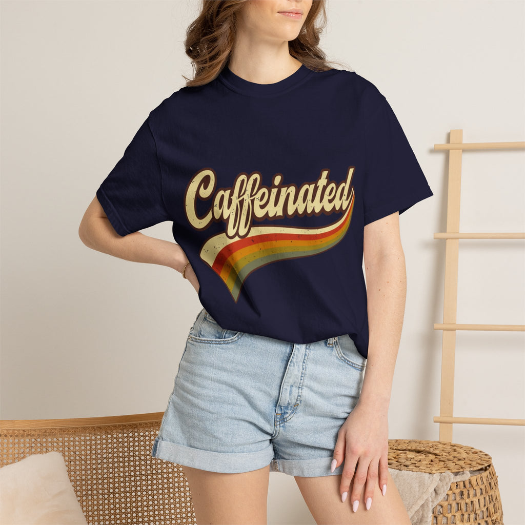 Caffeinated Retro Rainbow T-Shirt