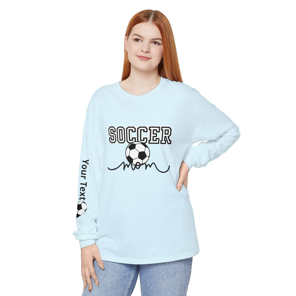 Personalized Soccer Mom Long Sleeve T-Shirt