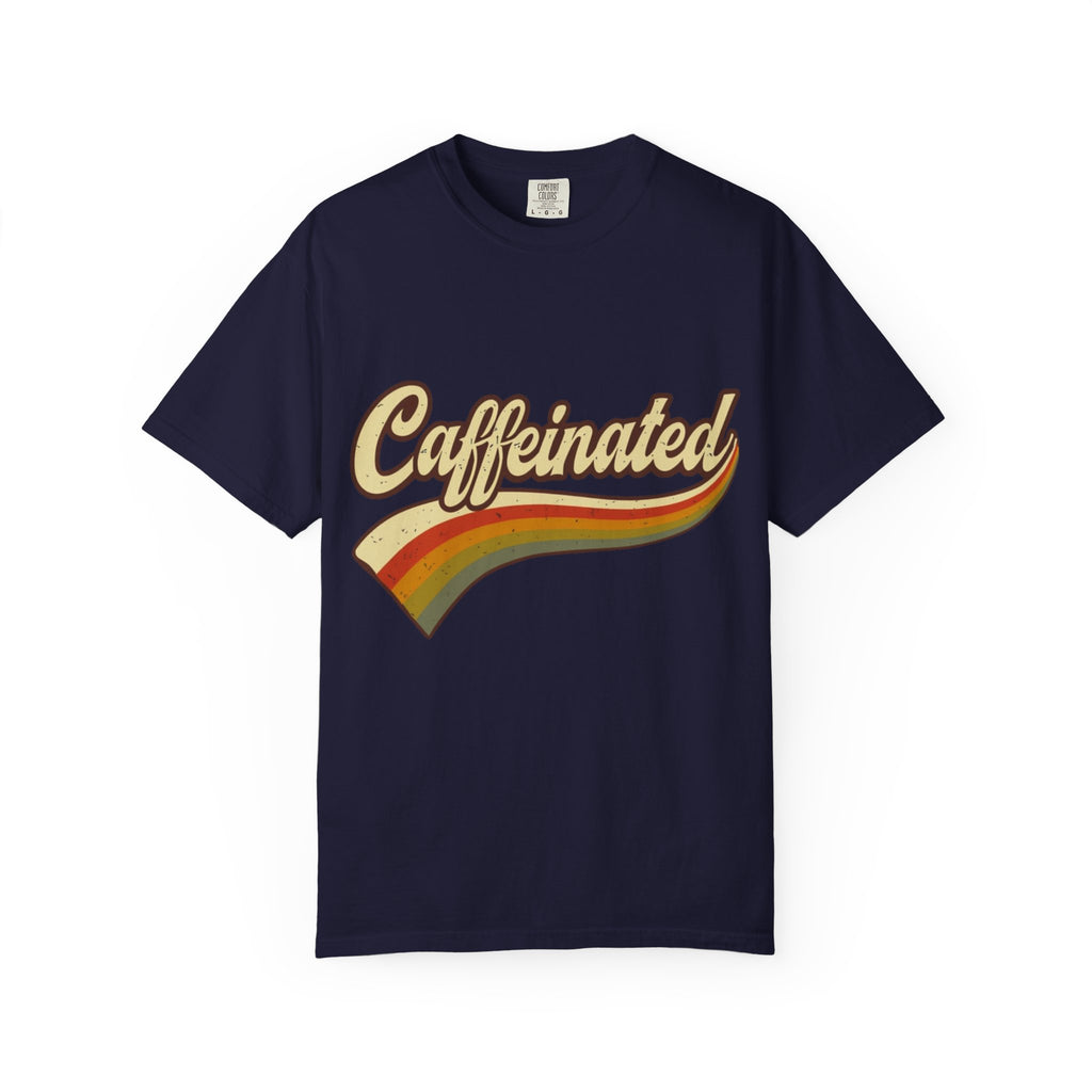 Caffeinated Retro Rainbow T-Shirt