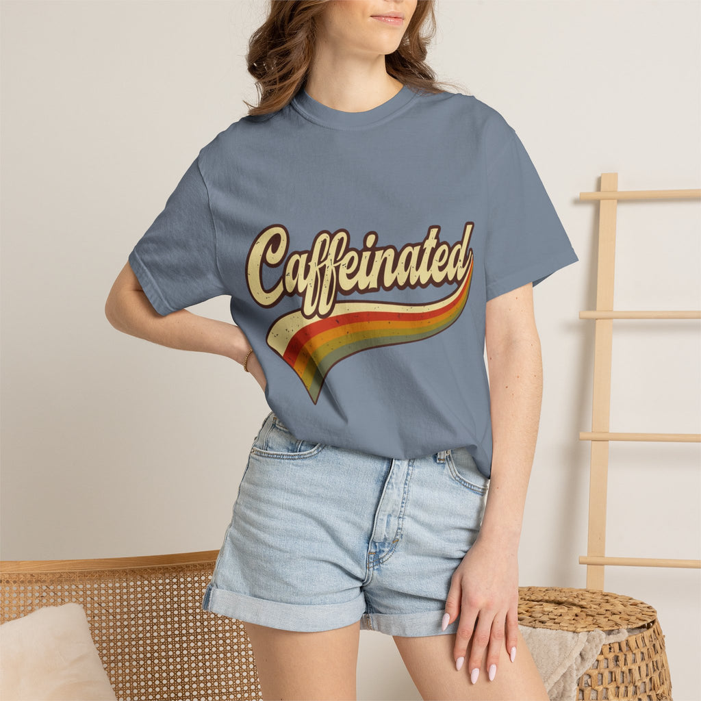 Caffeinated Retro Rainbow T-Shirt