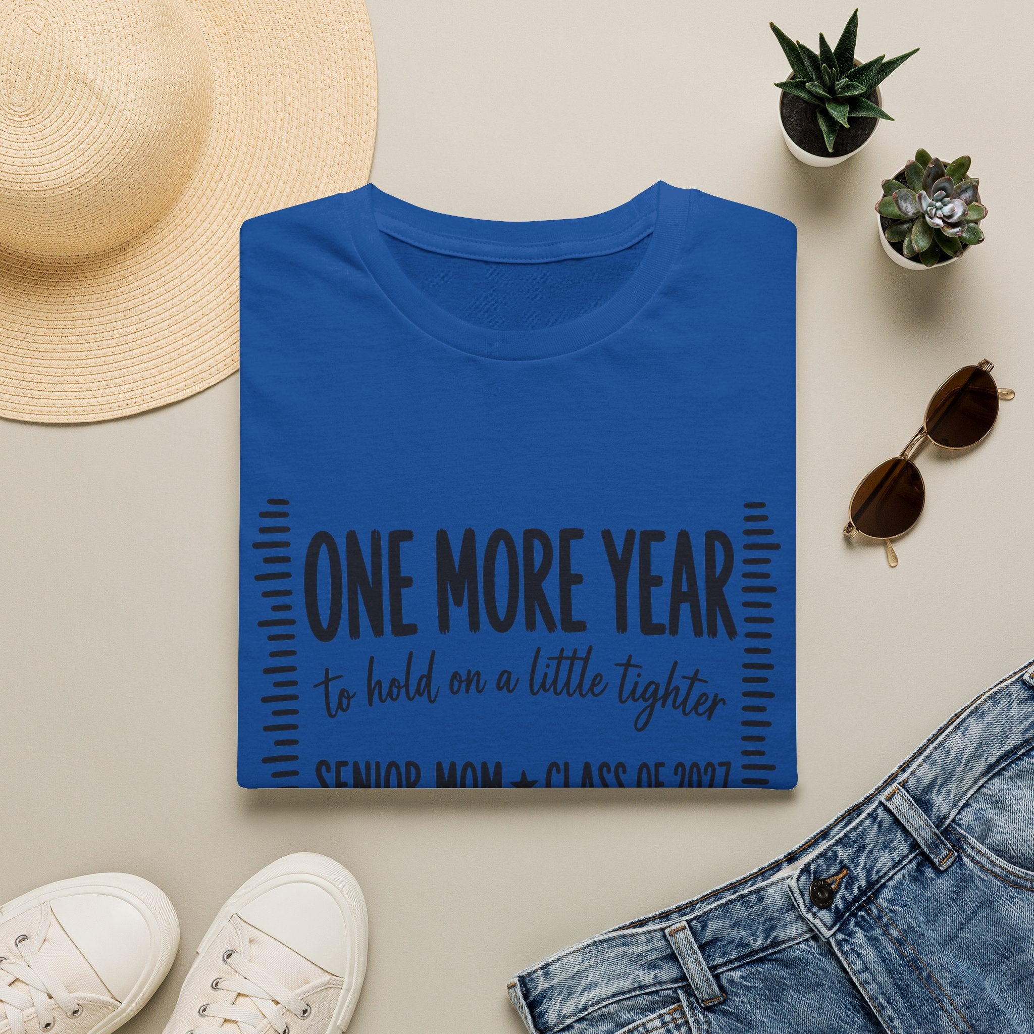 One More Year Senior Mom T-Shirt — 'One More Year to Hold On a Little Tighter' Graduation Tee