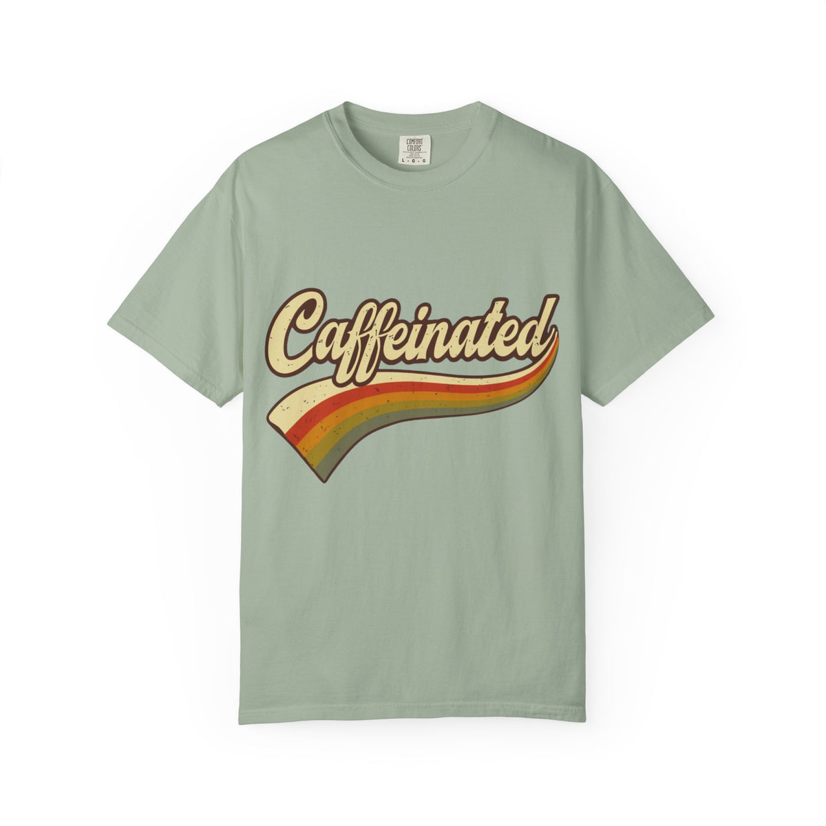 Caffeinated Retro Rainbow T-Shirt