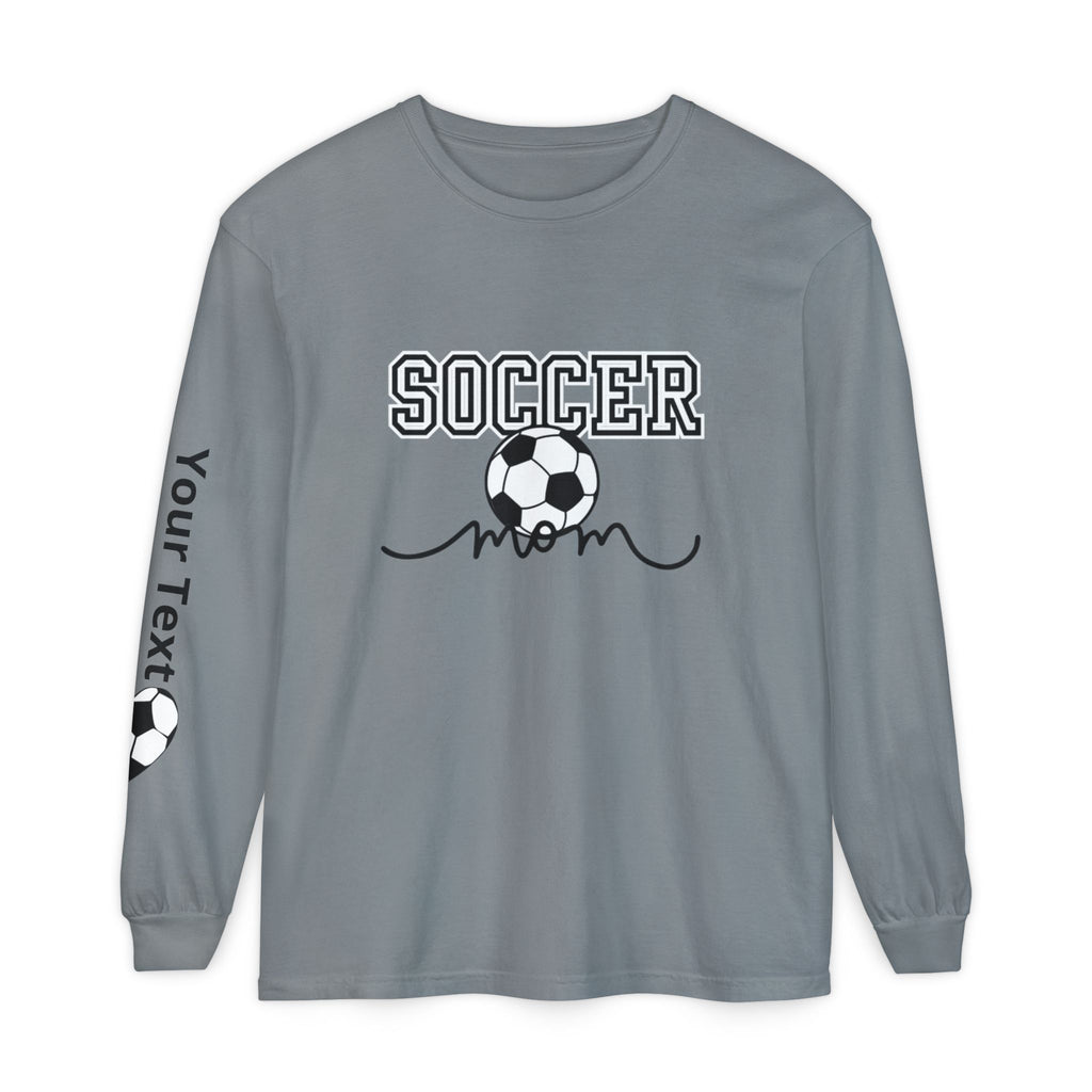 Personalized Soccer Mom Long Sleeve T-Shirt