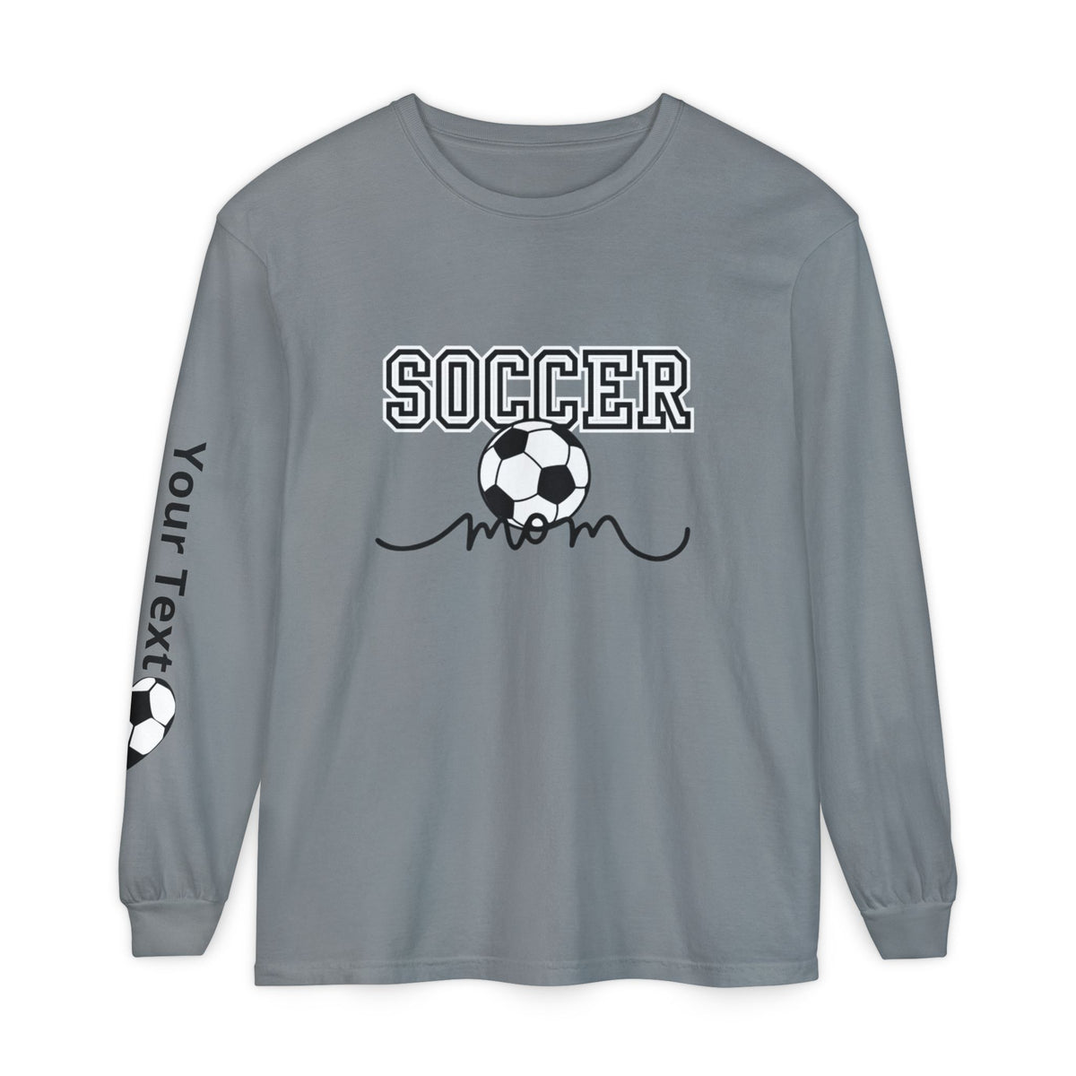 Personalized Soccer Mom Long Sleeve T-Shirt